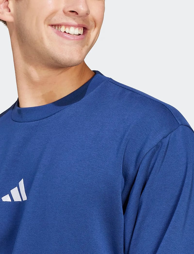 adidas Sportswear - M FEELCOZY SWT - tops - dkblue/white - 5
