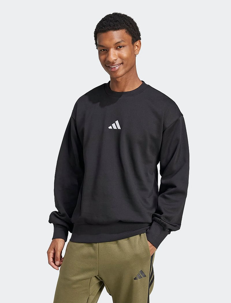 adidas Sportswear - M FEELCOZY SWT - overdele - black/white - 0