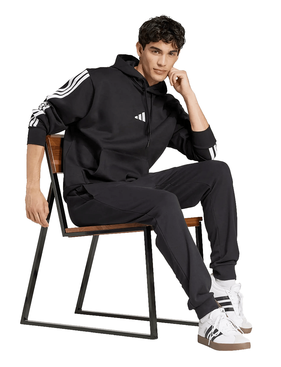 adidas Sportswear - M FEELCOZY PANT - bukser - black/white - 0
