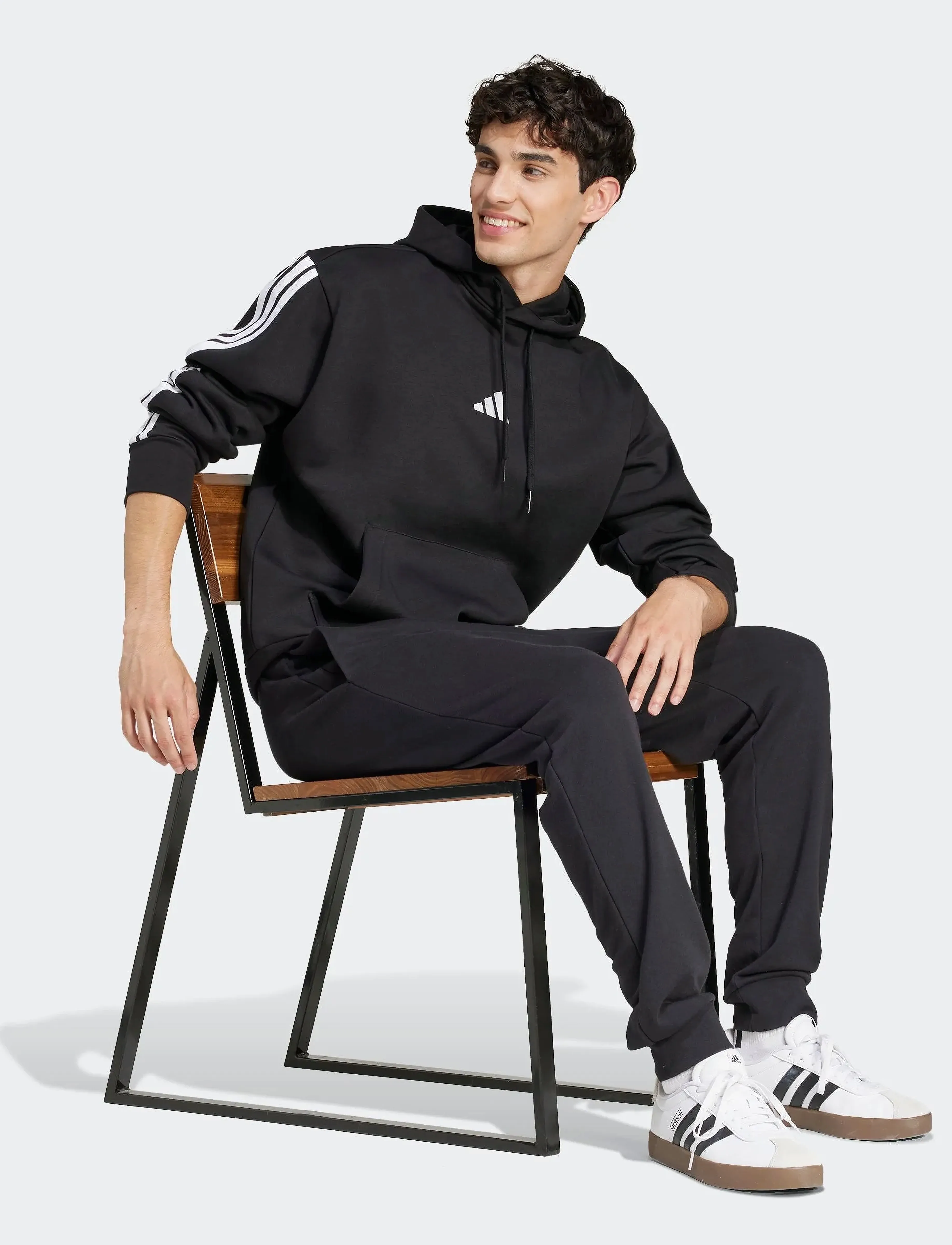 adidas Sportswear M 3S Fl Hd, M, Sport Sweatshirts & Hoodies, Schwarz - Männerswear