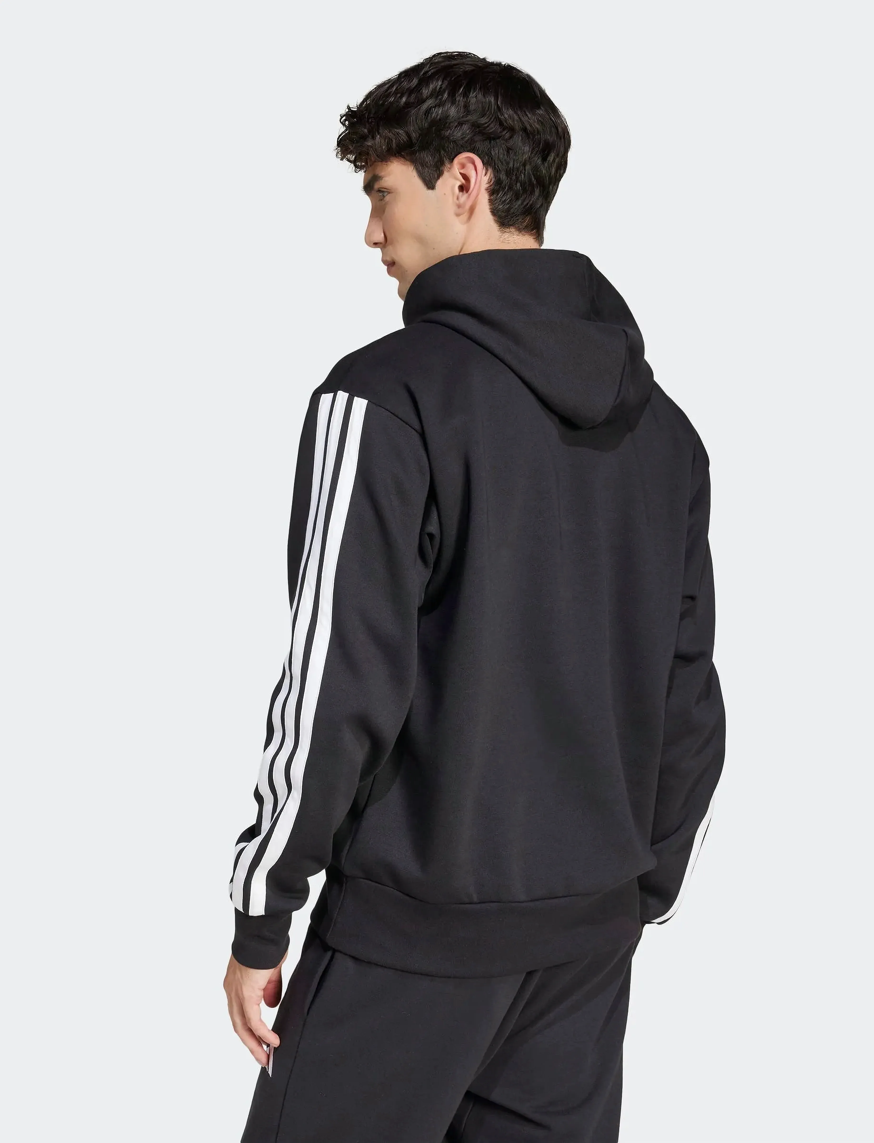Huvtröjor adidas Sweat à capuche Essentials 3-Stripes mélange de coton 7