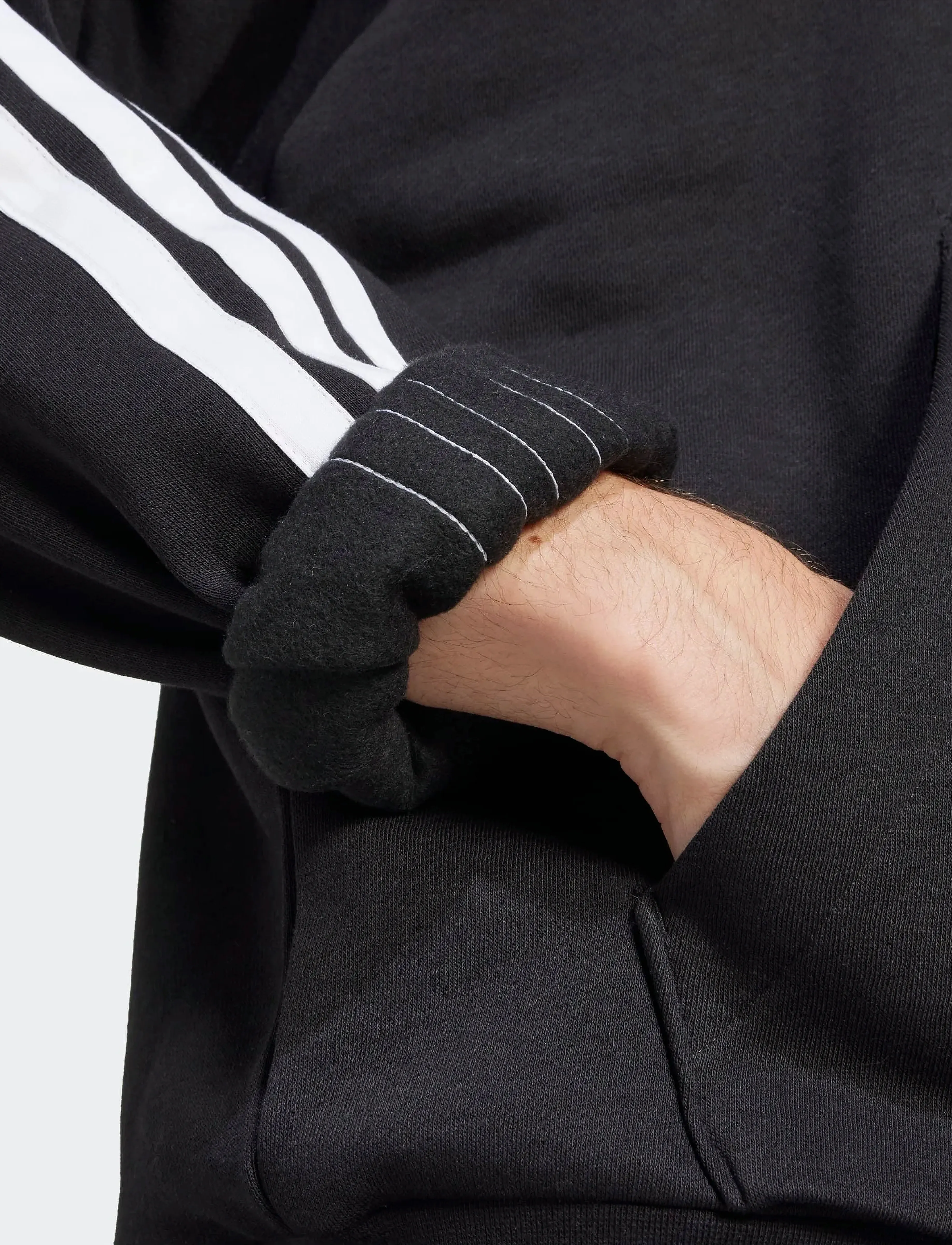 Huvtröjor adidas Sweat à capuche Essentials 3-Stripes mélange de coton 8
