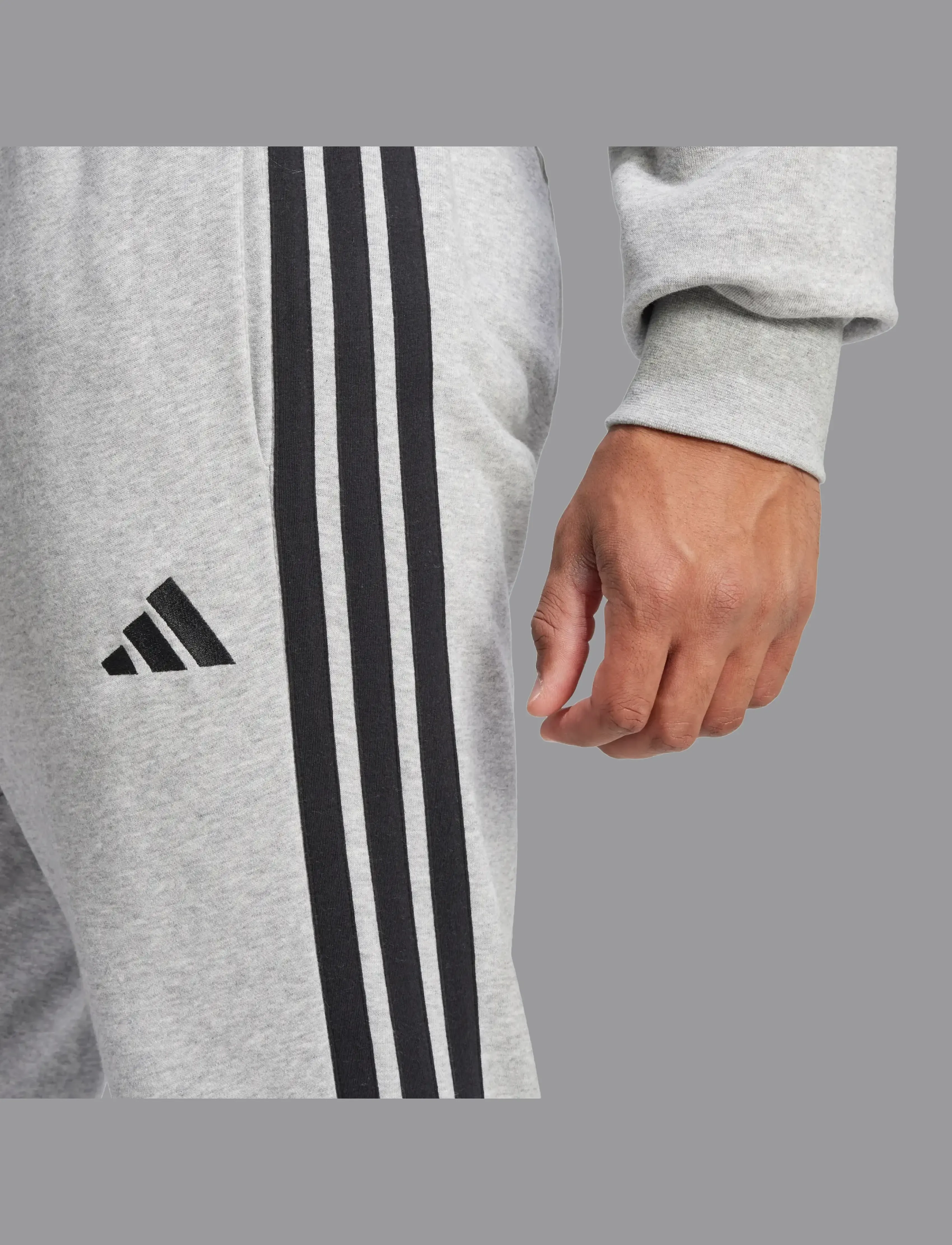 adidas Sportswear - M 3S FT TC PT - hosen - mgreyh/black - 3