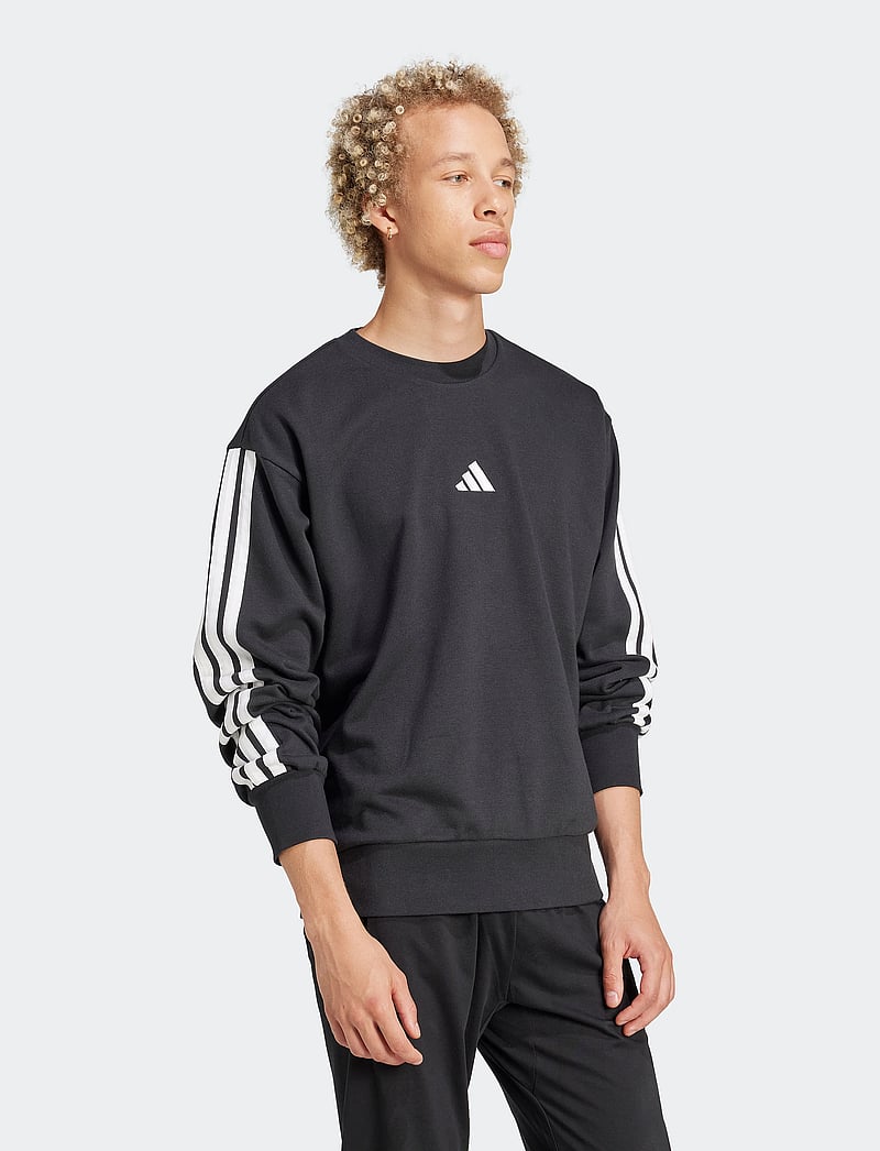 adidas Sportswear - M 3S FT SWT - sweatshirts - black/white - 0
