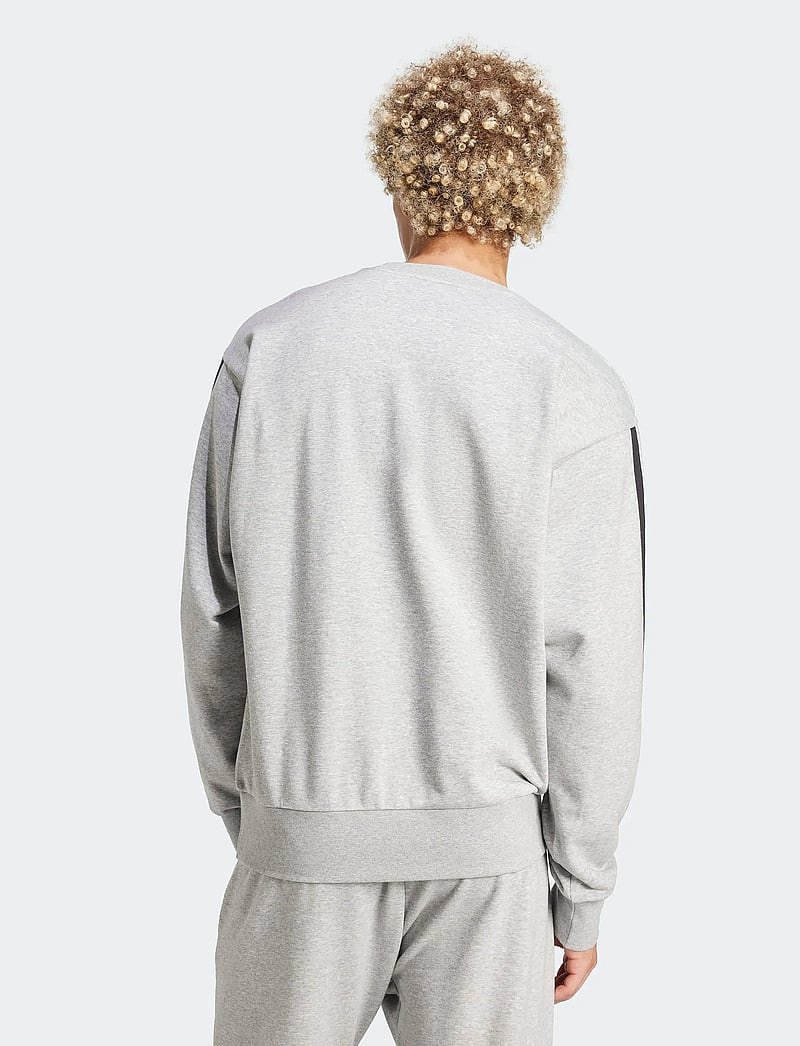 adidas Sportswear - M 3S FT SWT - dressipluusid - mgreyh/black - 5