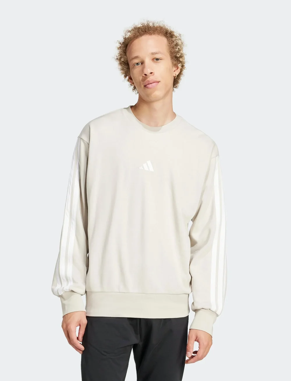 adidas Sportswear - M 3S FT SWT - sweatshirts - wonalu/white - 0