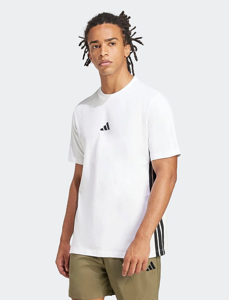 adidas Sportswear - M 3S SJ T - t-shirts - white/black - 0