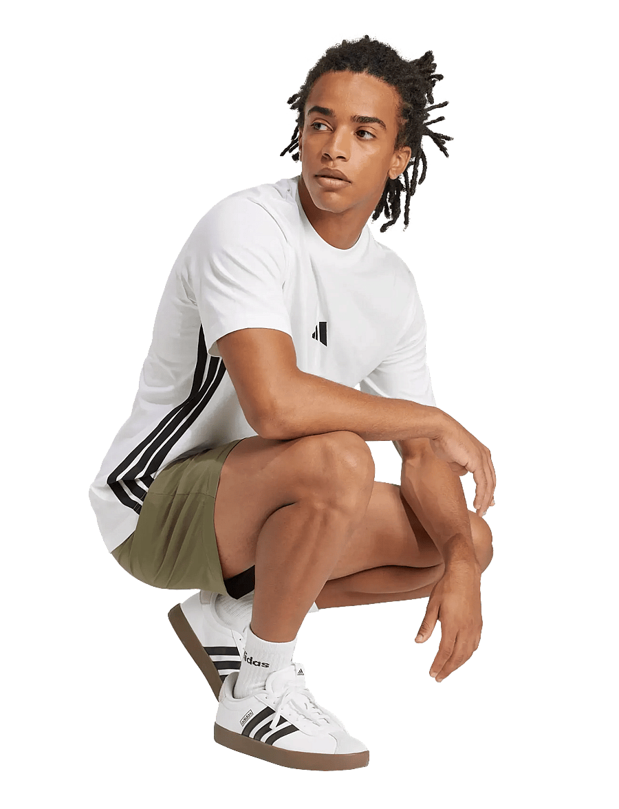 adidas Sportswear - M 3S SJ T - skjorter - white/black - 0