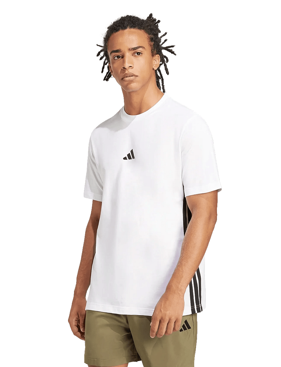 adidas Sportswear - M 3S SJ T - skjorter - white/black - 3