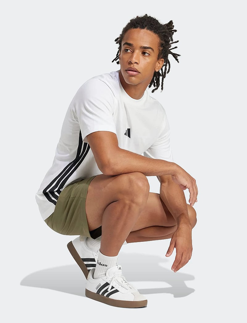 adidas Sportswear - M 3S SJ T - t-shirts - white/black - 4