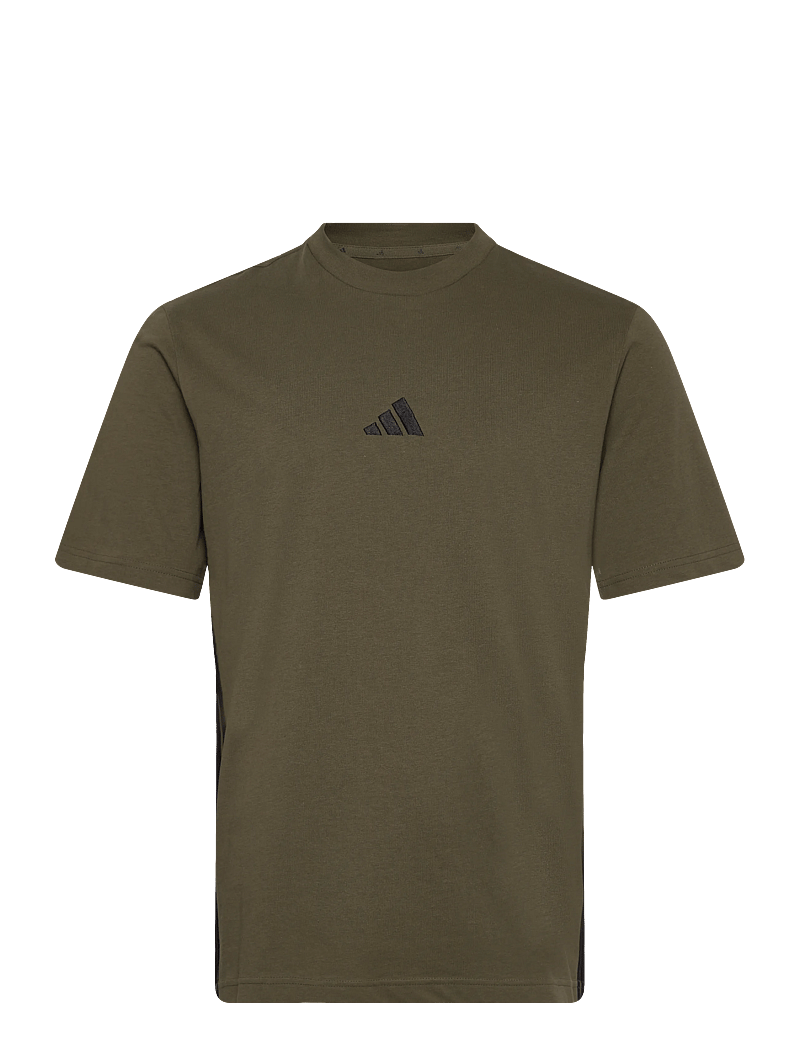 adidas Sportswear - M 3S SJ T - oberteile & t-shirts - olistr/black - 0