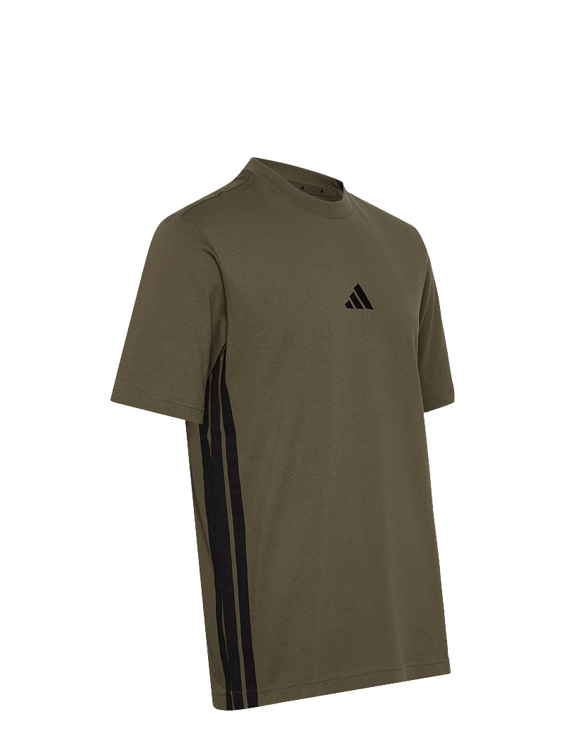 adidas Sportswear - M 3S SJ T - oberteile & t-shirts - olistr/black - 3