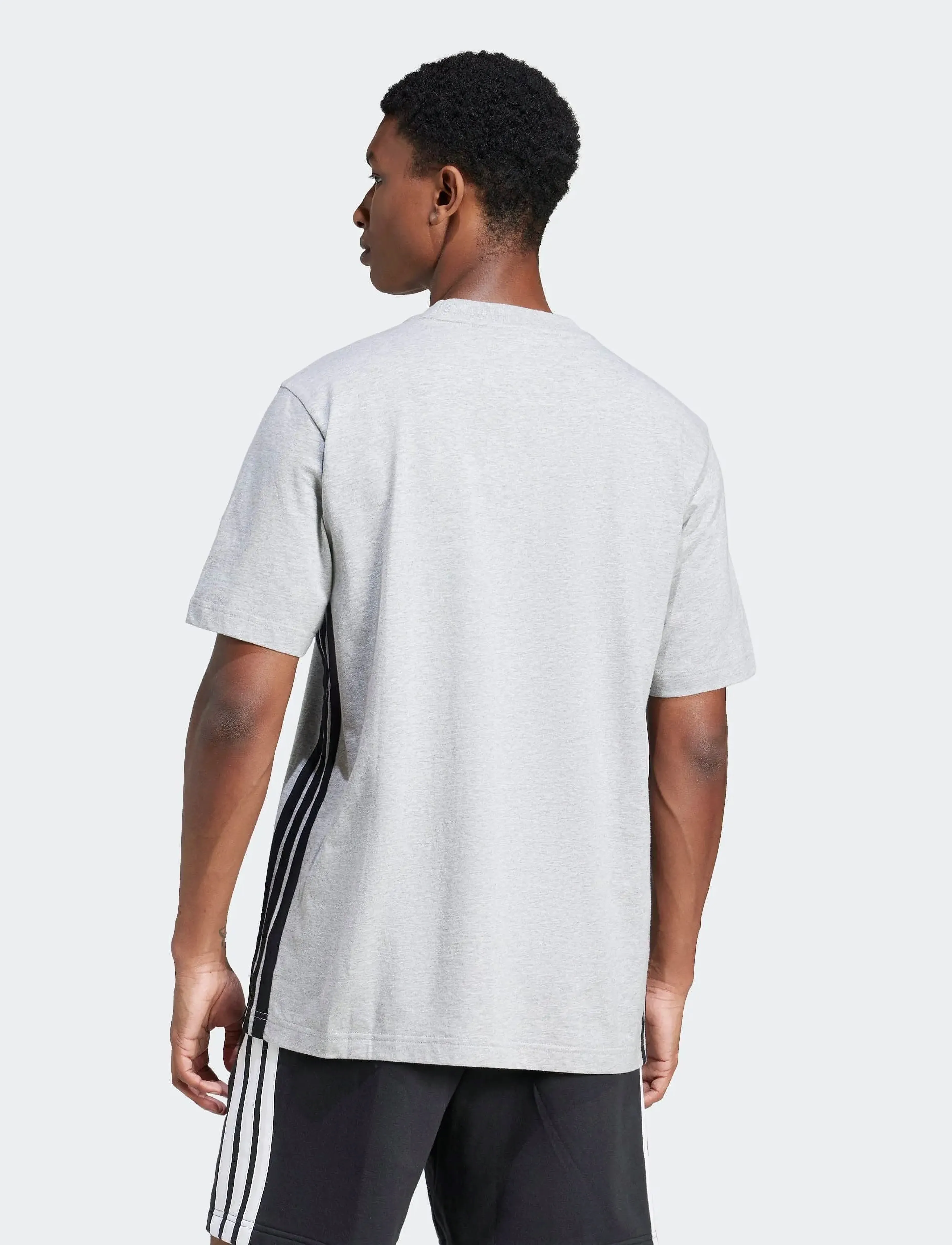 adidas Sportswear - M 3S SJ T - särgid - mgreyh/black - 3