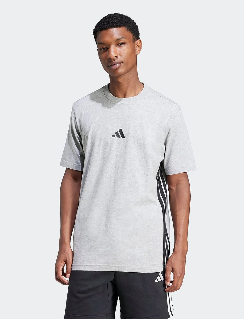 adidas Sportswear - M 3S SJ T - t-shirts - mgreyh/black - 5