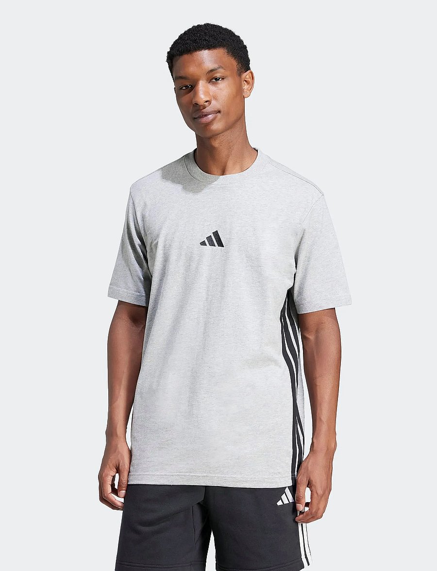 adidas Sportswear - M 3S SJ T - skjorter - mgreyh/black - 5