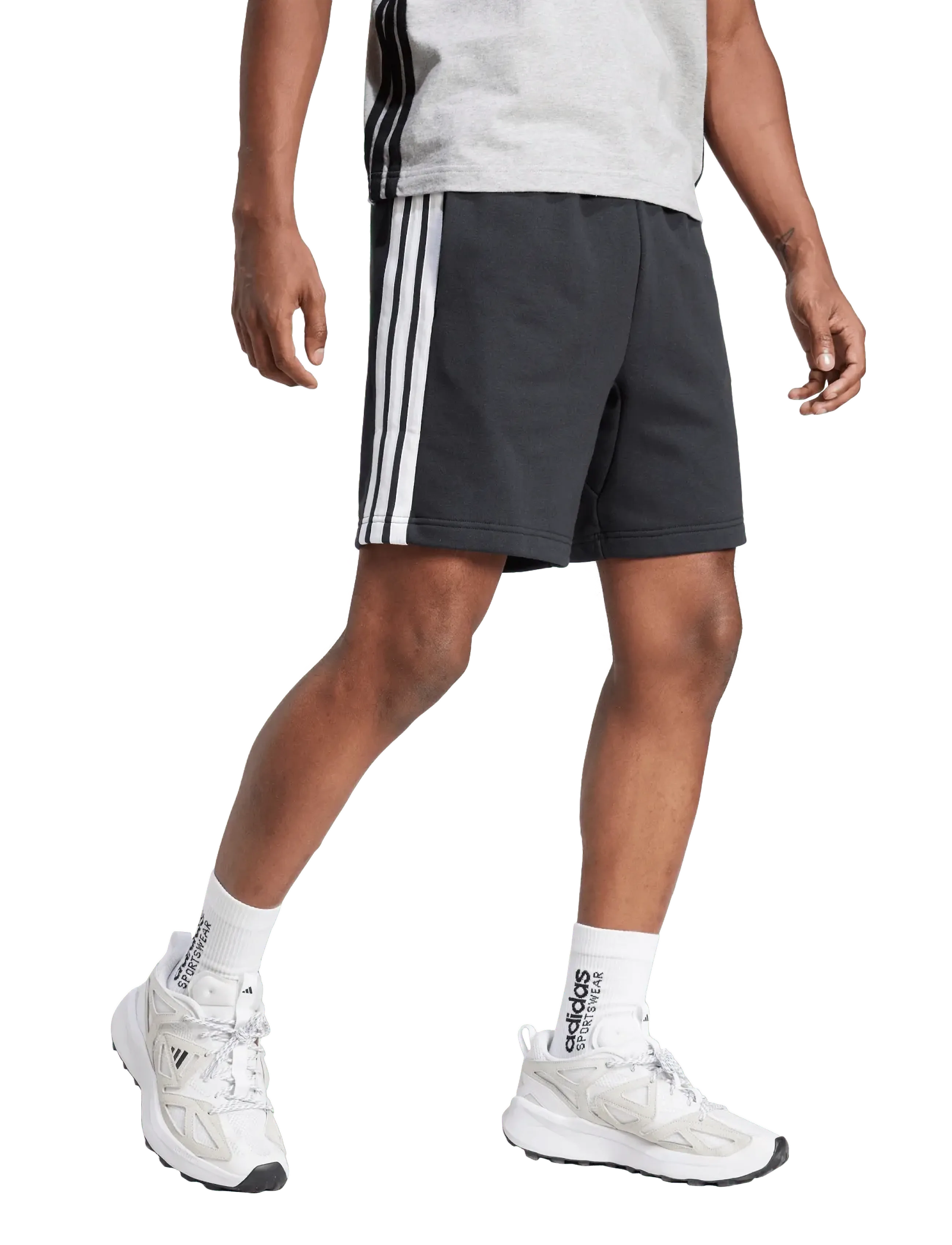 adidas Sportswear - M 3S FT SHO - buxur - black/white - 0