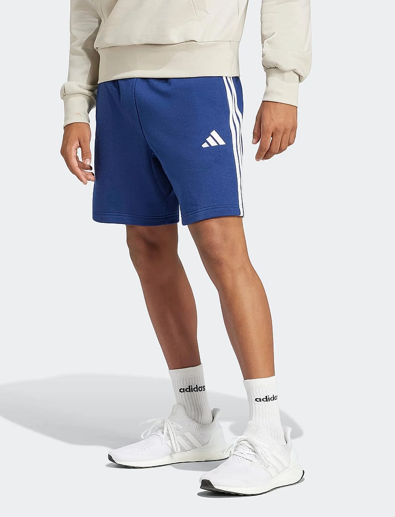 adidas Sportswear - M 3S FT SHO - freizeit shorts - dkblue/white - 0