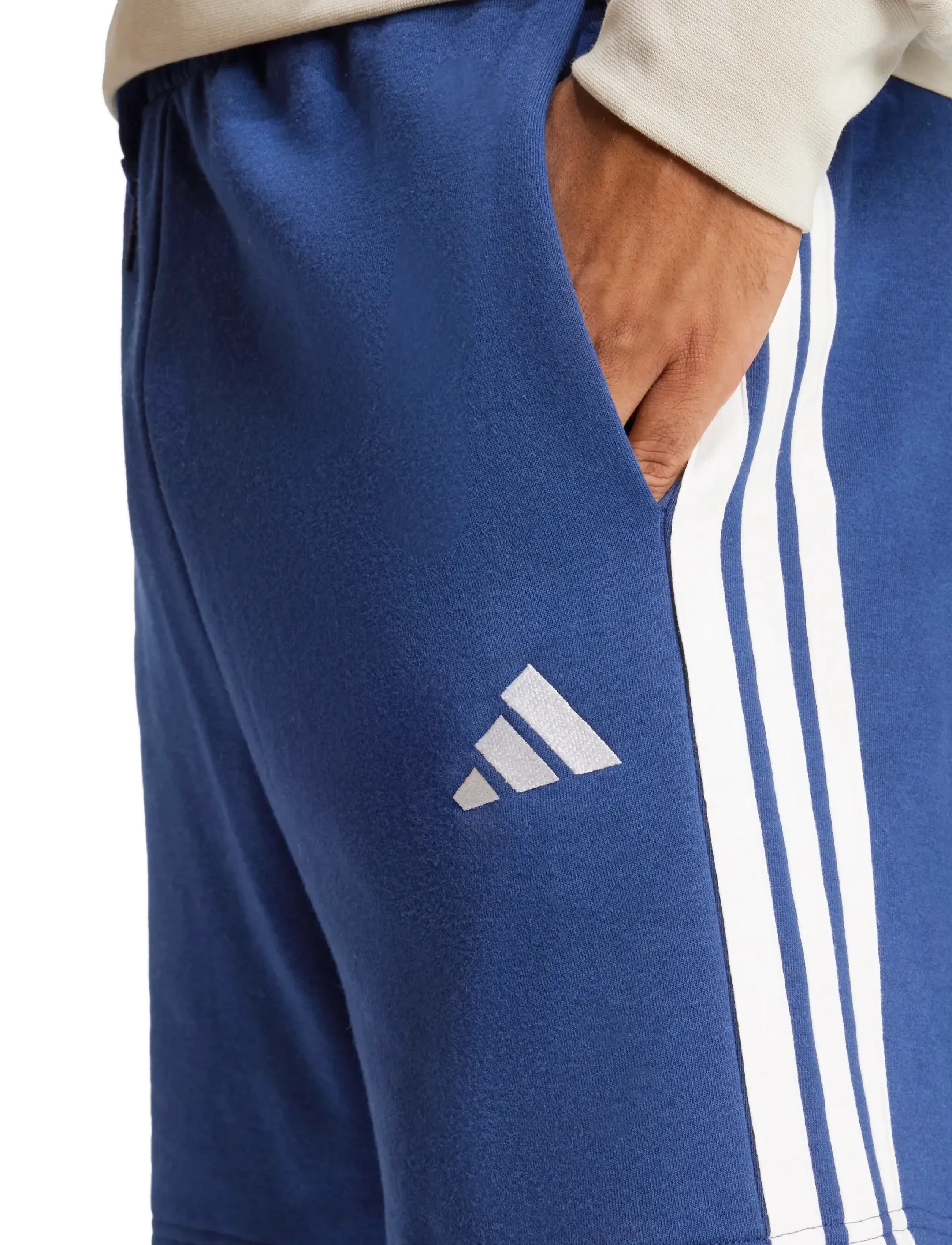 adidas Sportswear - M 3S FT SHO - freizeit shorts - dkblue/white - 3
