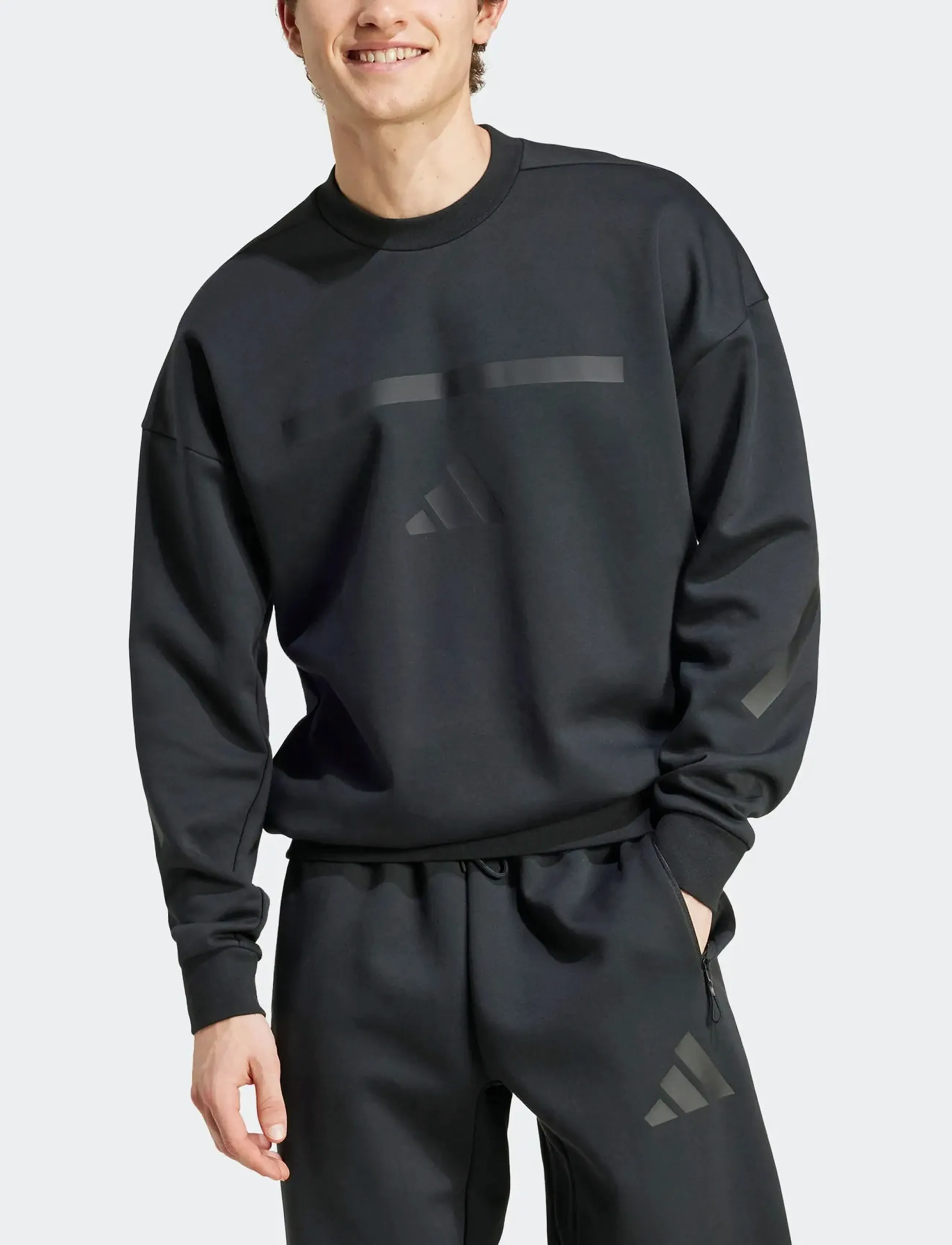 adidas Sportswear - M Z.N.E. CRW - Överdelar - black - 3