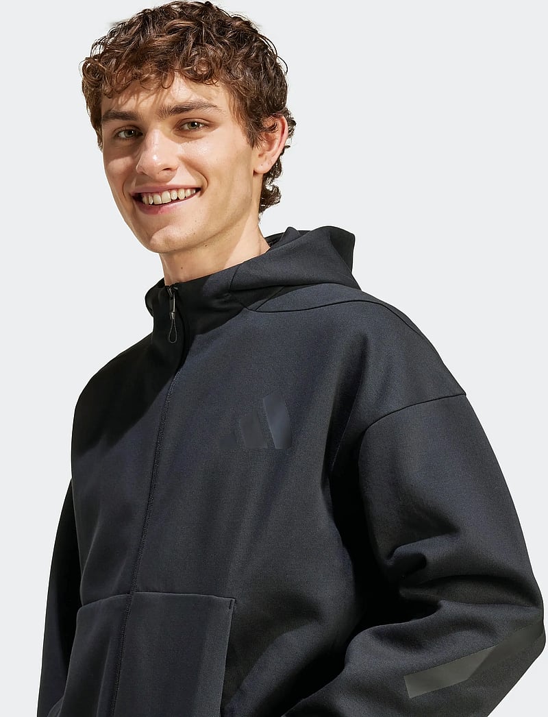 adidas Sportswear - M Z.N.E. FZ - fleece og mellemlag - black - 4
