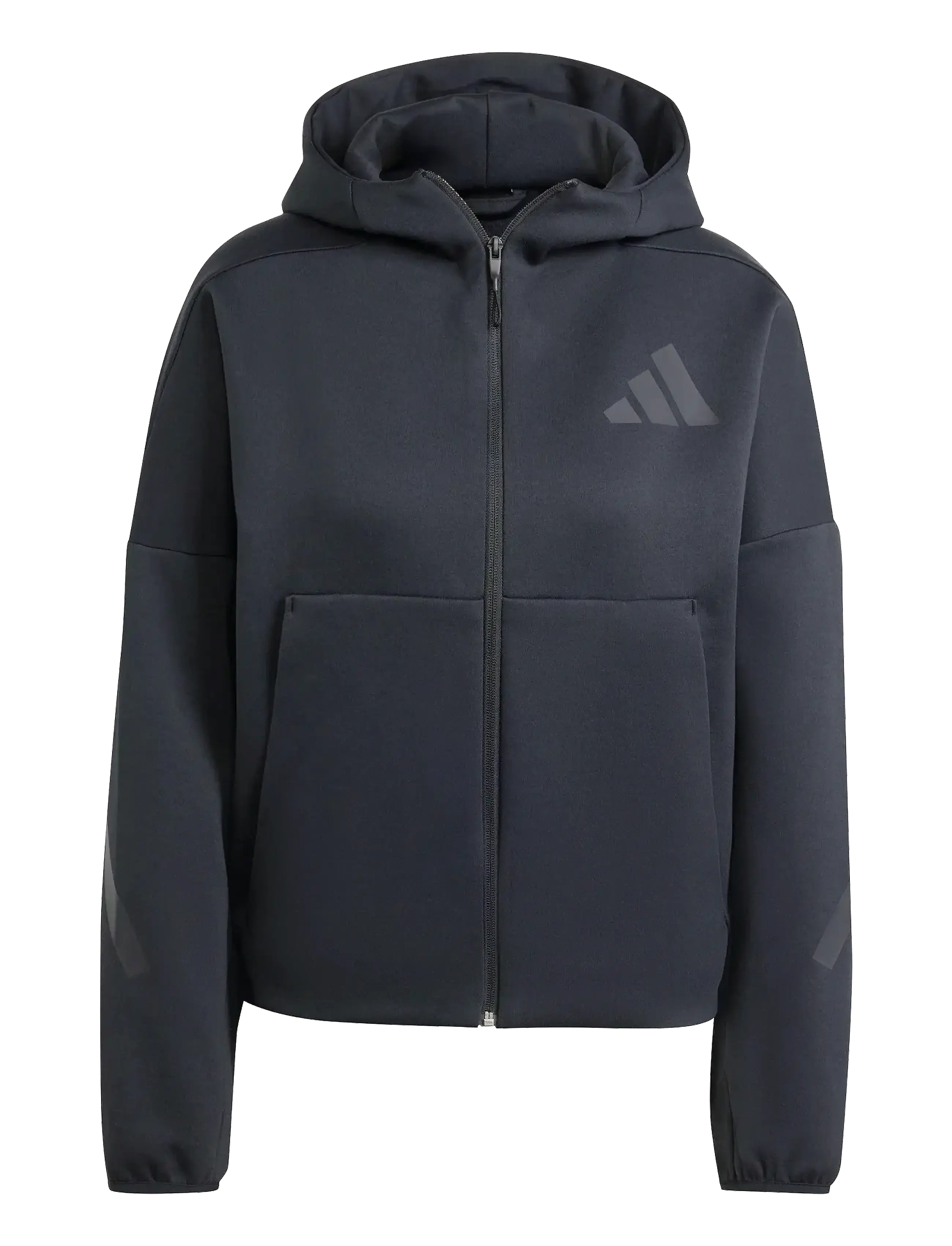 adidas Sportswear - W Z.N.E. FZ - dressipluusid ja pusad - black - 1
