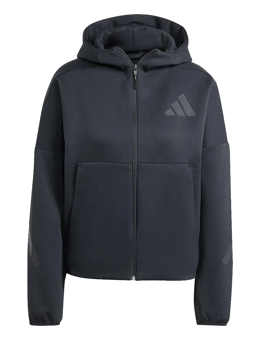 adidas Sportswear - W Z.N.E. FZ - dressipluusid ja pusad - black - 1