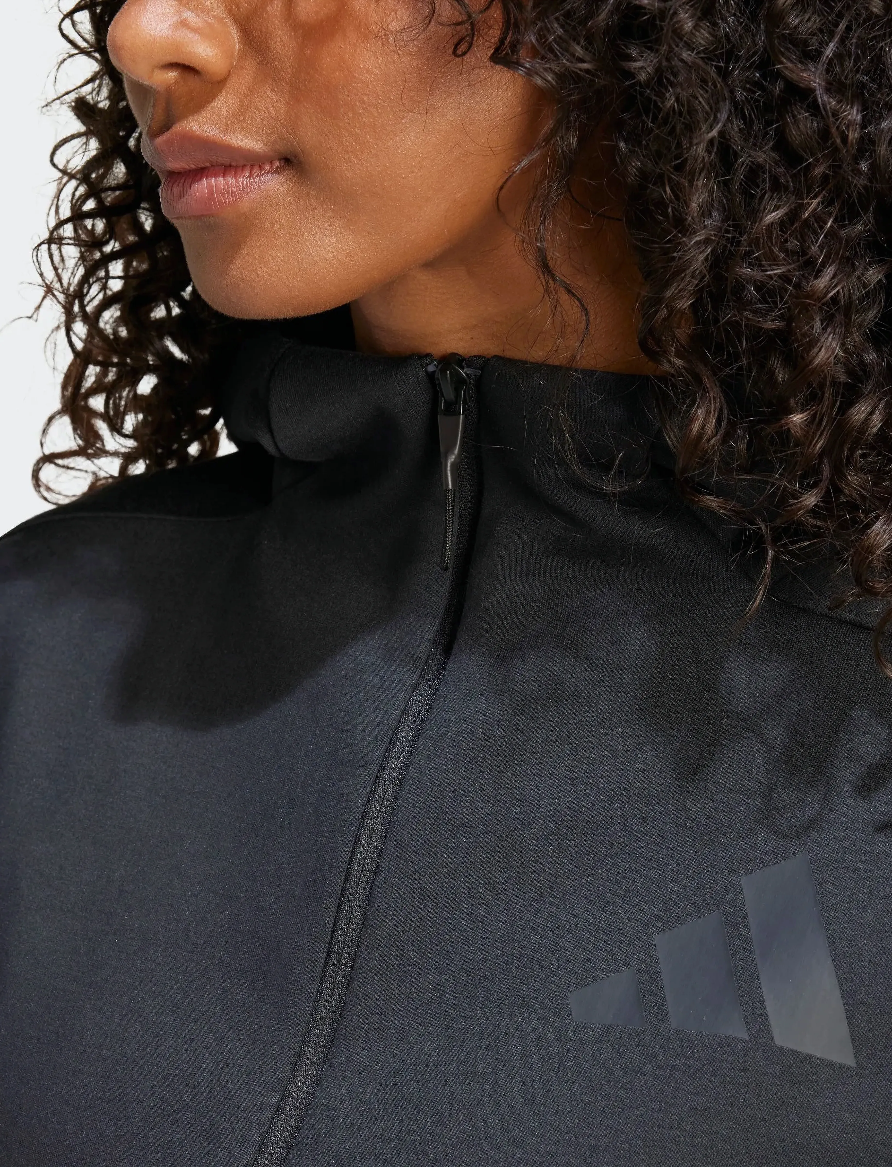 adidas Sportswear - W Z.N.E. FZ - dressipluusid ja pusad - black - 4