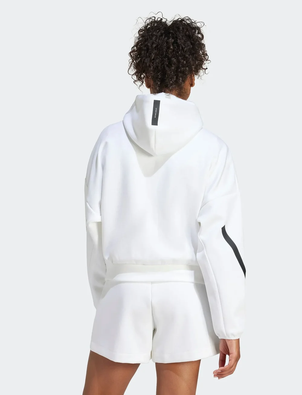 adidas Sportswear - W Z.N.E. FZ - hættetrøjer - white - 3
