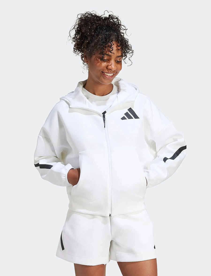 adidas Sportswear - W Z.N.E. FZ - overdele - white - 5