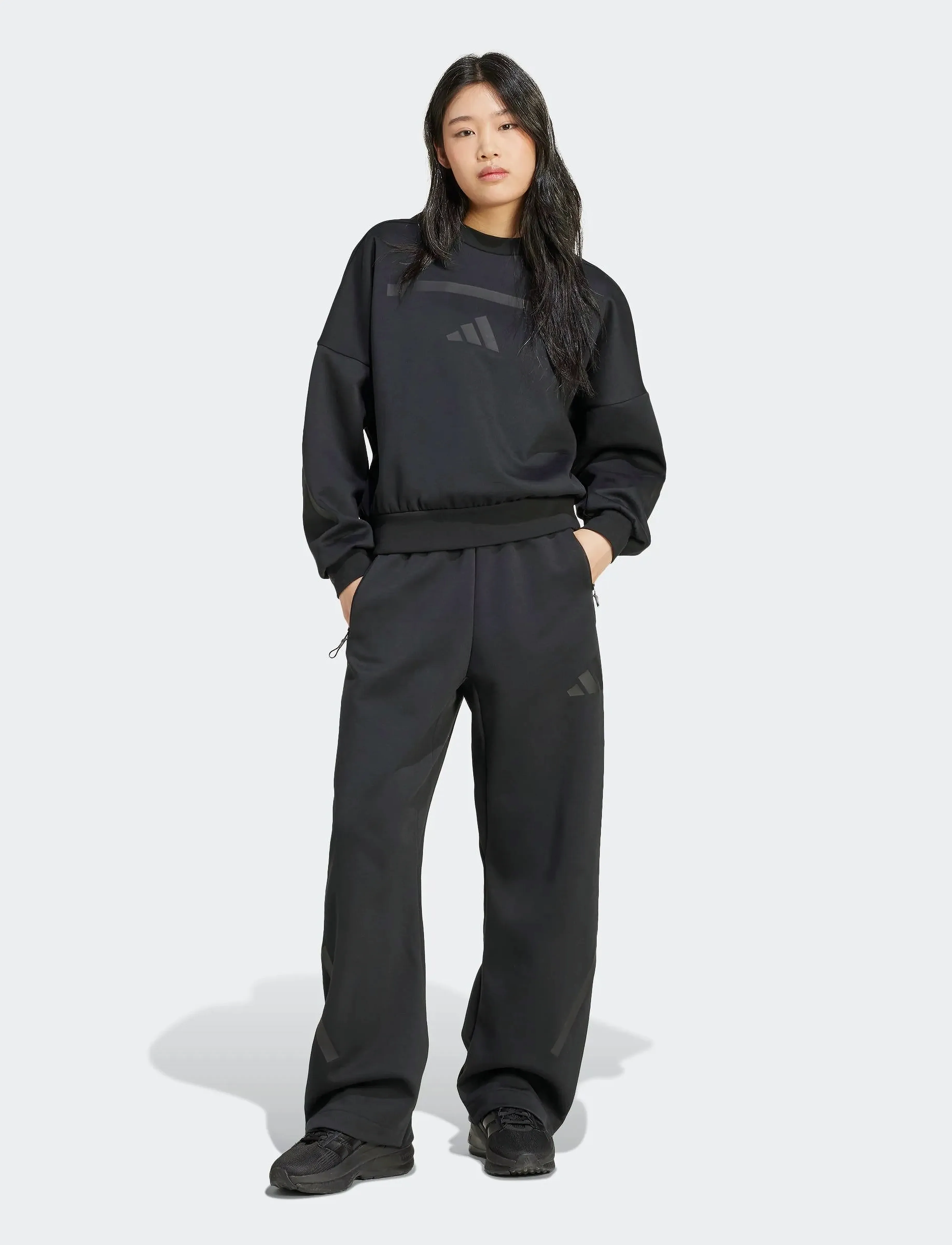 adidas Sportswear - W Z.N.E. BAR PT - joggingbukser - black - 3
