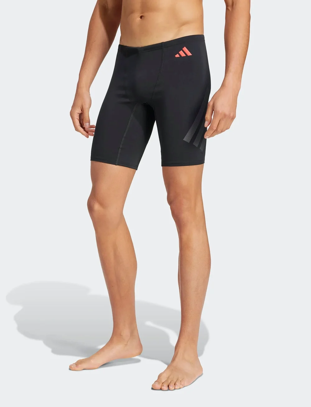 adidas Sportswear - RIPSTREAM J - szorty kąpielowe - black/lucred - 0