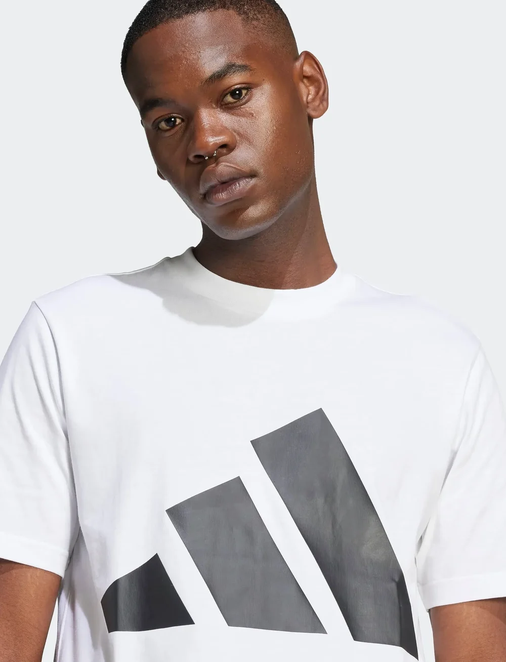 adidas Sportswear - M BL SJ T - t-shirts - white/black - 3