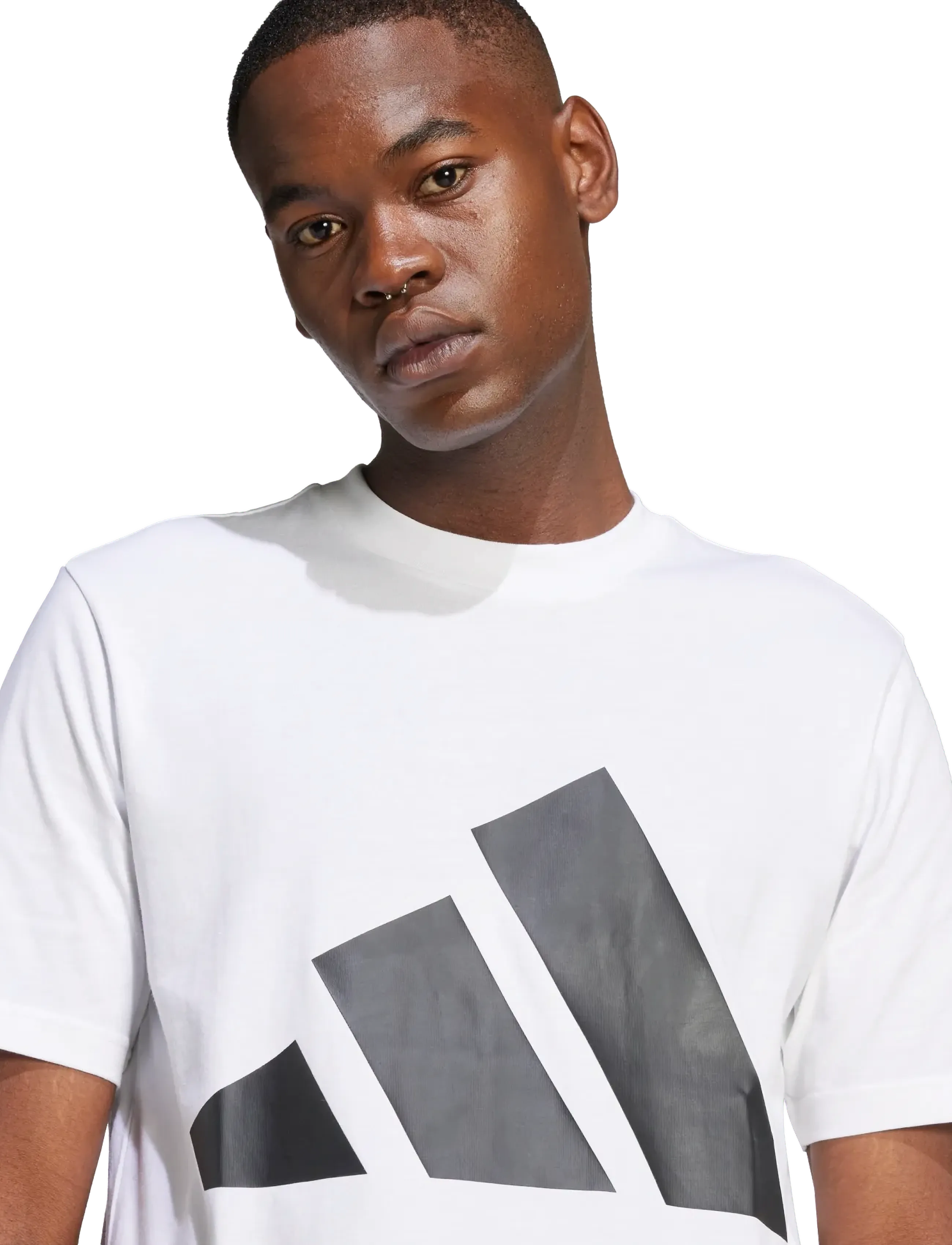 adidas Sportswear - M BL SJ T - t-shirts - white/black - 4