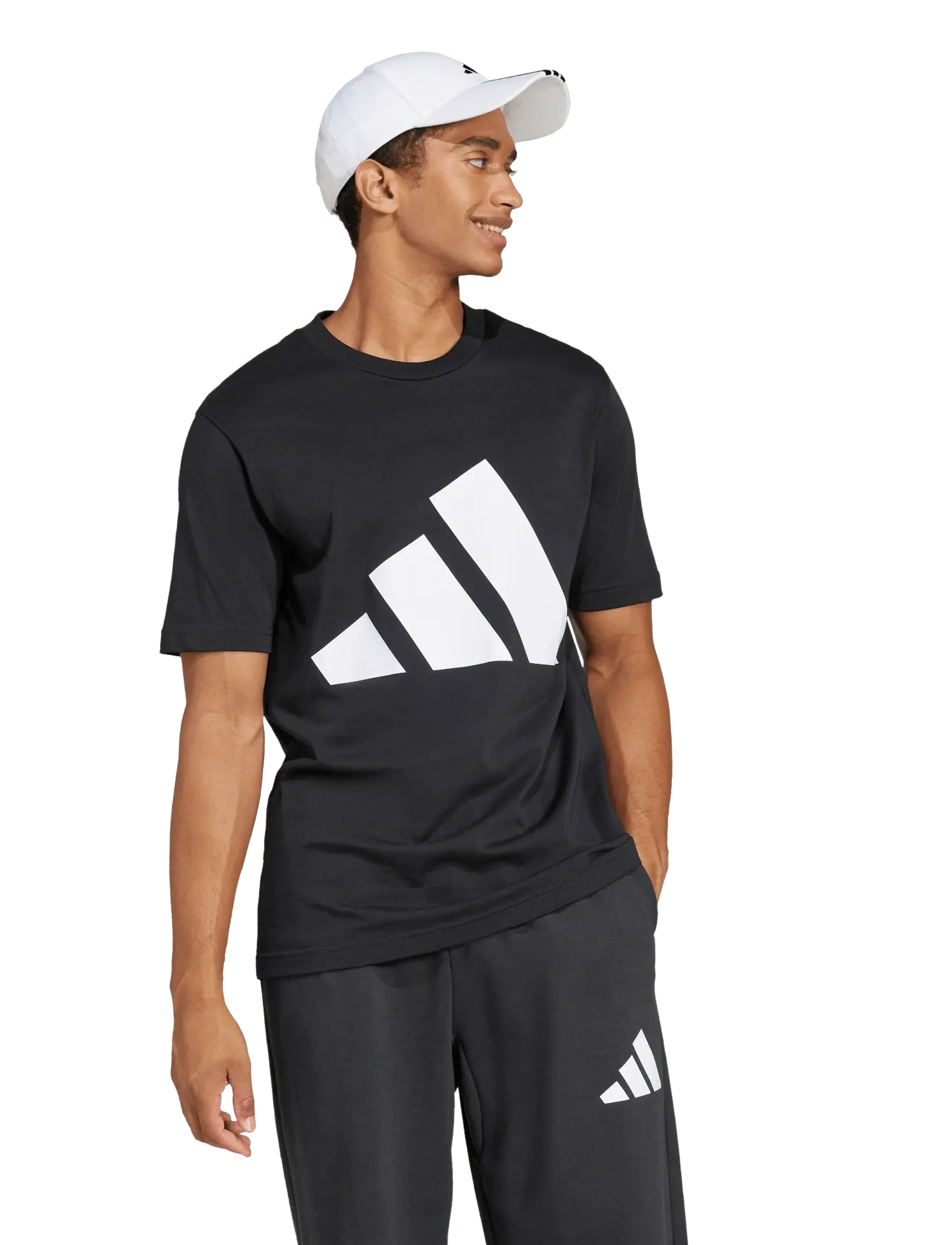 adidas Sportswear M Bl Sj T, XS, Sport Oberteile, Schwarz - T-shirts, Männerswear