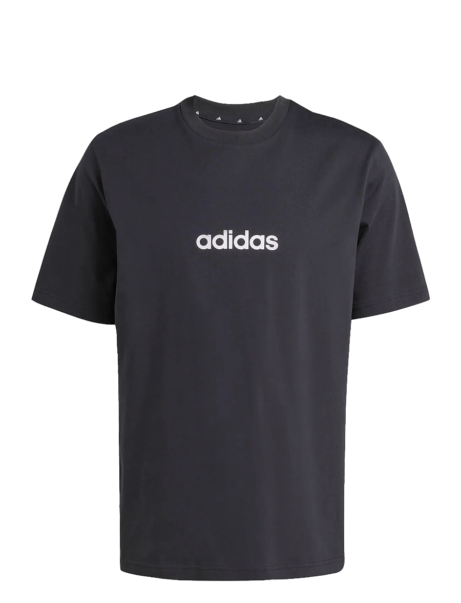 adidas Sportswear - M LIN SJ T - t-shirts - black/white - 1