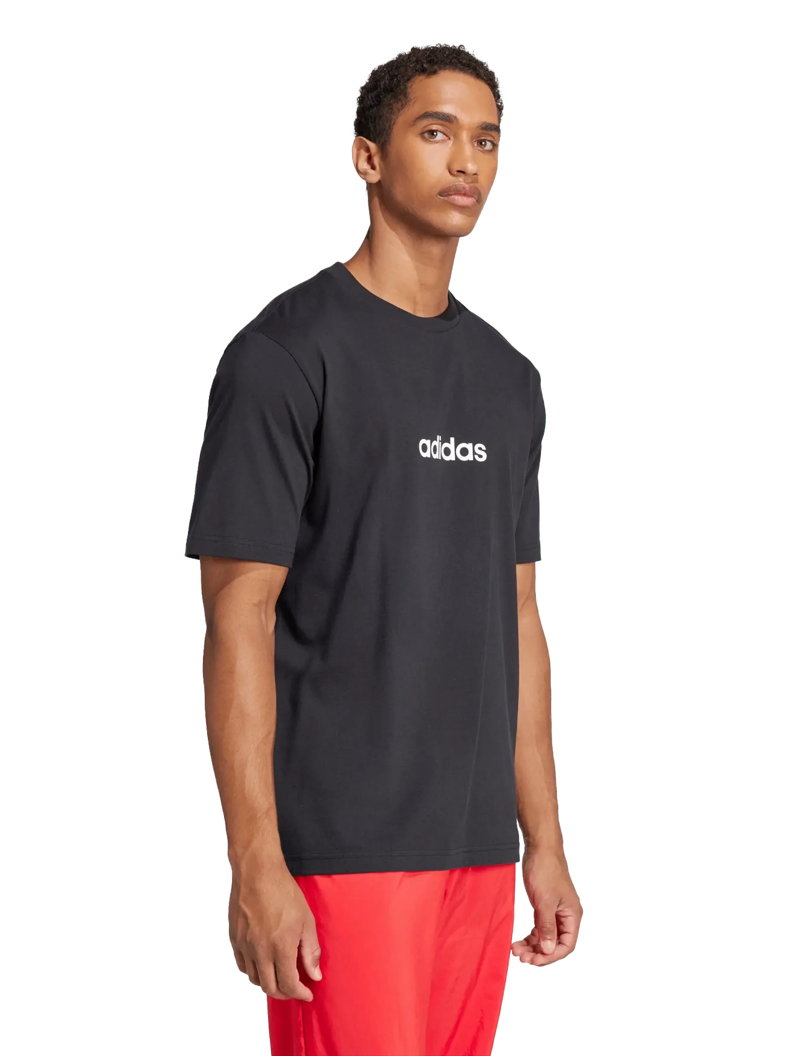 adidas Sportswear M Lin Sj T, Mænd, T-Shirt, Sort, Str: XXL