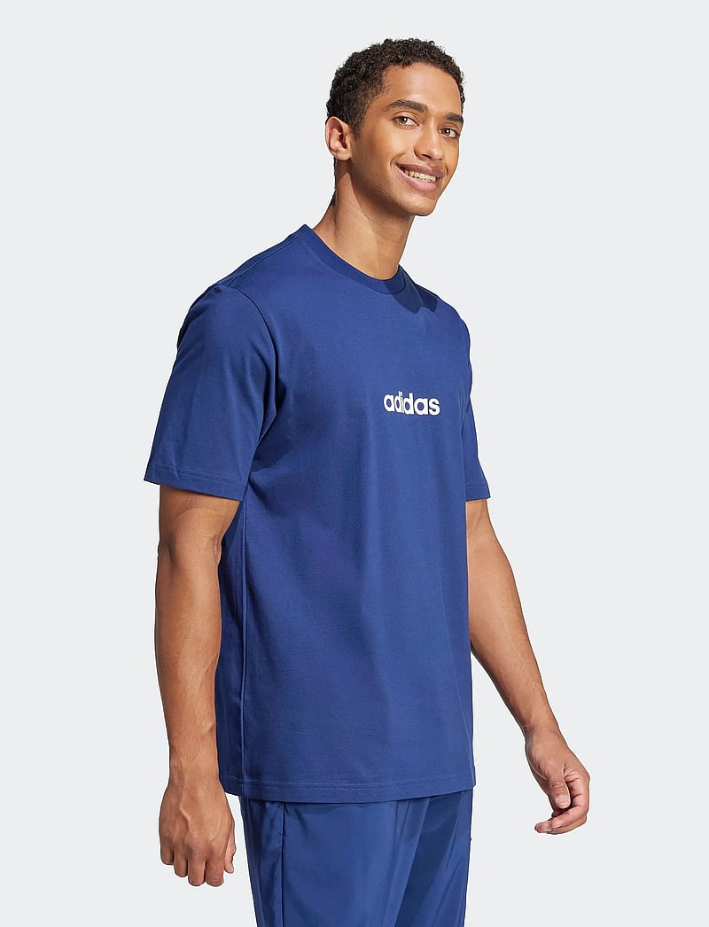 adidas Sportswear - M LIN SJ T - t-shirts - dkblue/white - 0