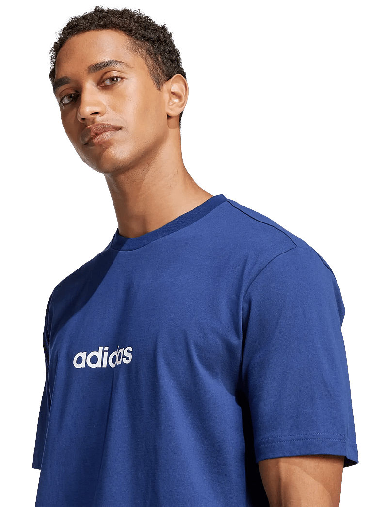 adidas Sportswear - M LIN SJ T - tops & t-shirts - dkblue/white - 4