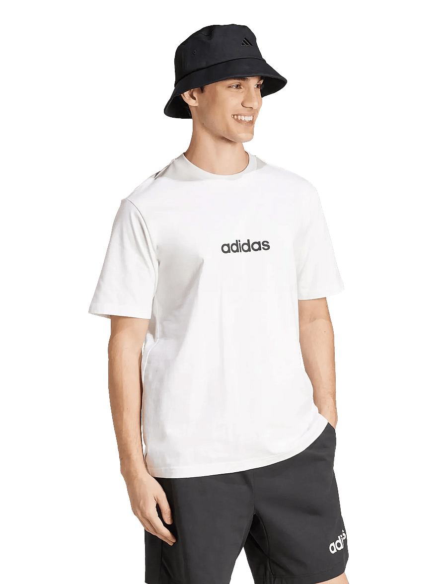 adidas Sportswear - M LIN SJ T - t-shirts - white/black - 0