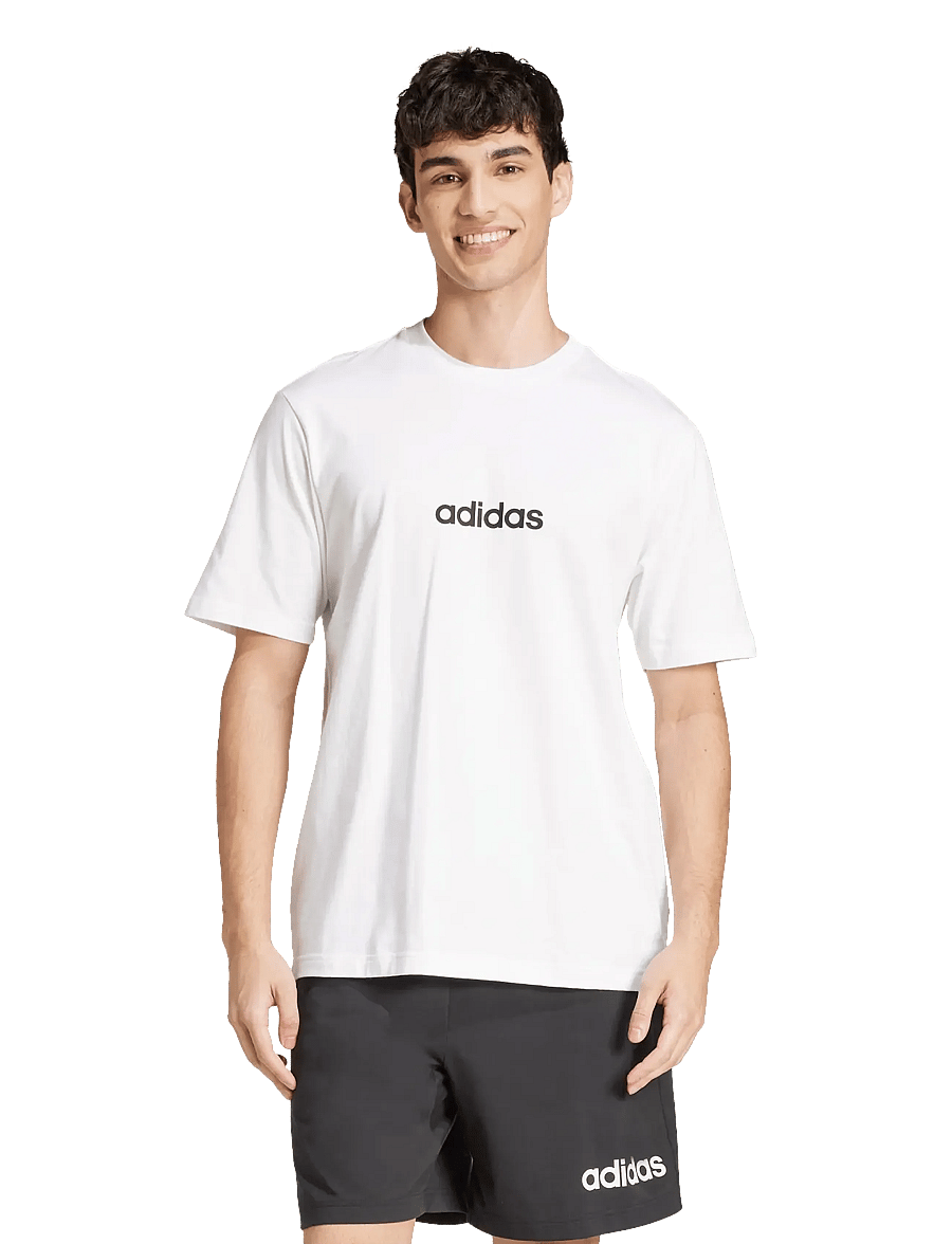 adidas Sportswear - M LIN SJ T - t-shirts - white/black - 3