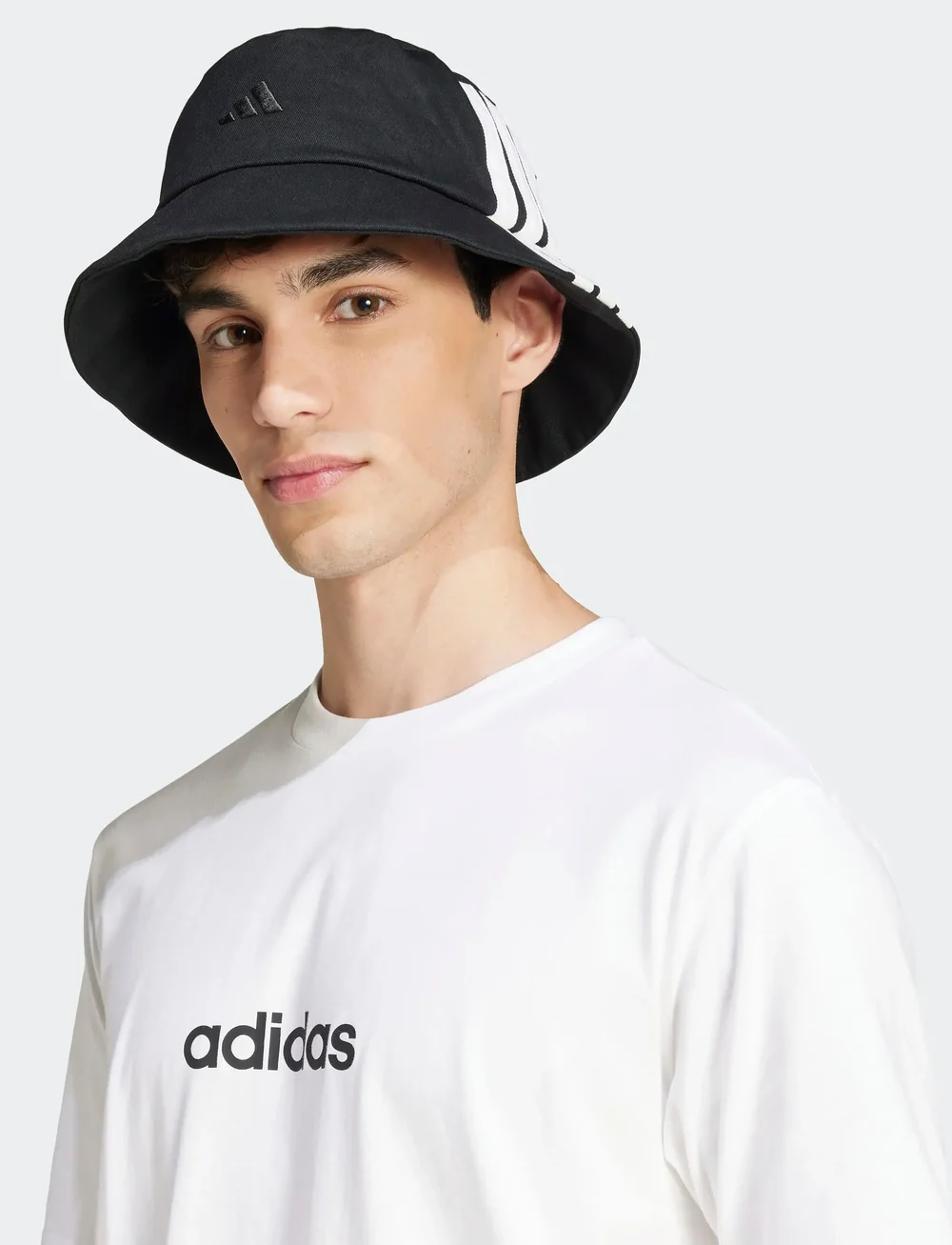 adidas Sportswear - M LIN SJ T - t-shirts - white/black - 5