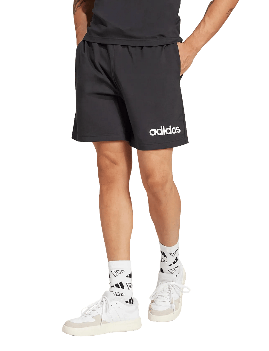 adidas Sportswear - M LIN SJ SHO - træningsshorts - black/white - 2