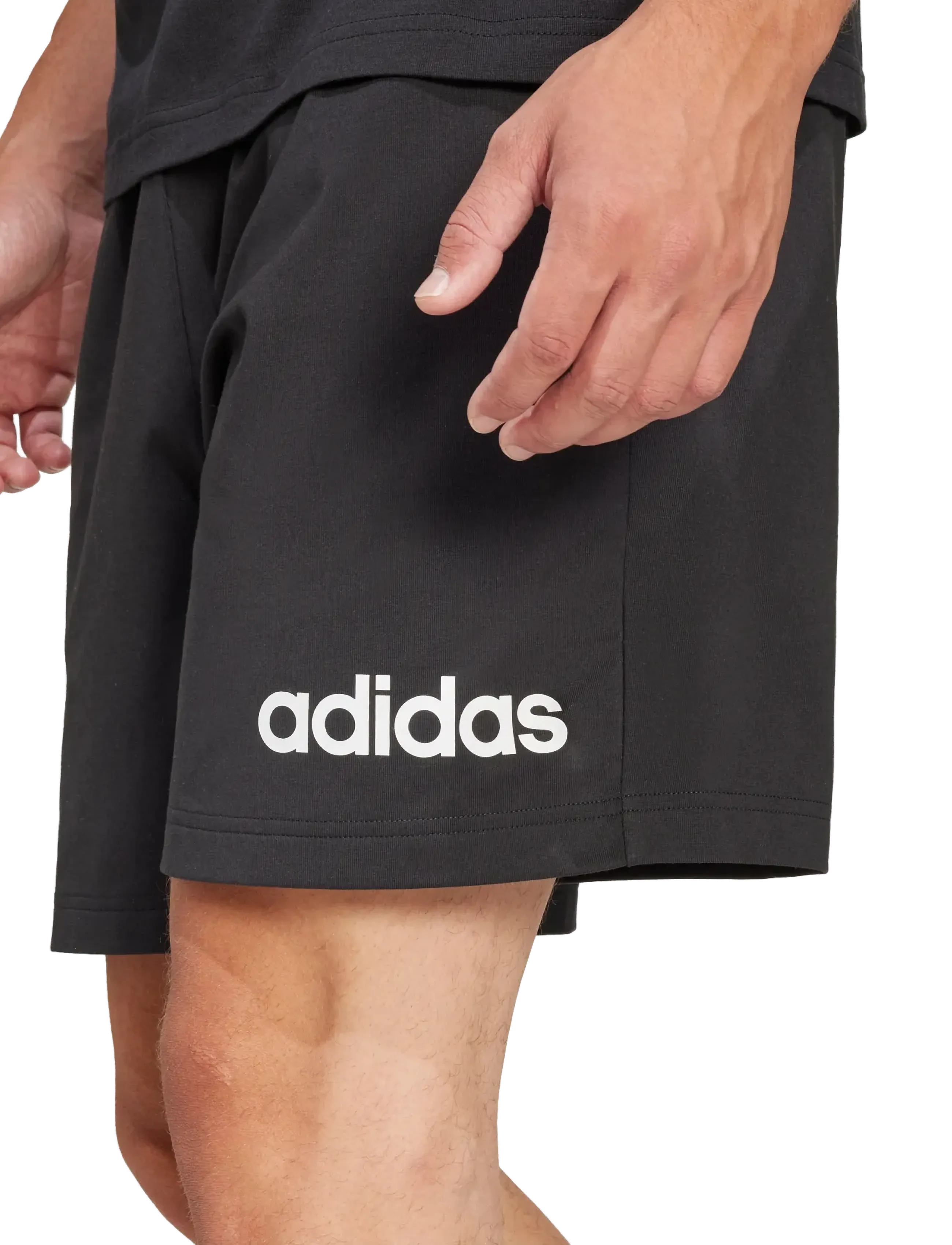 adidas Sportswear - M LIN SJ SHO - træningsshorts - black/white - 4