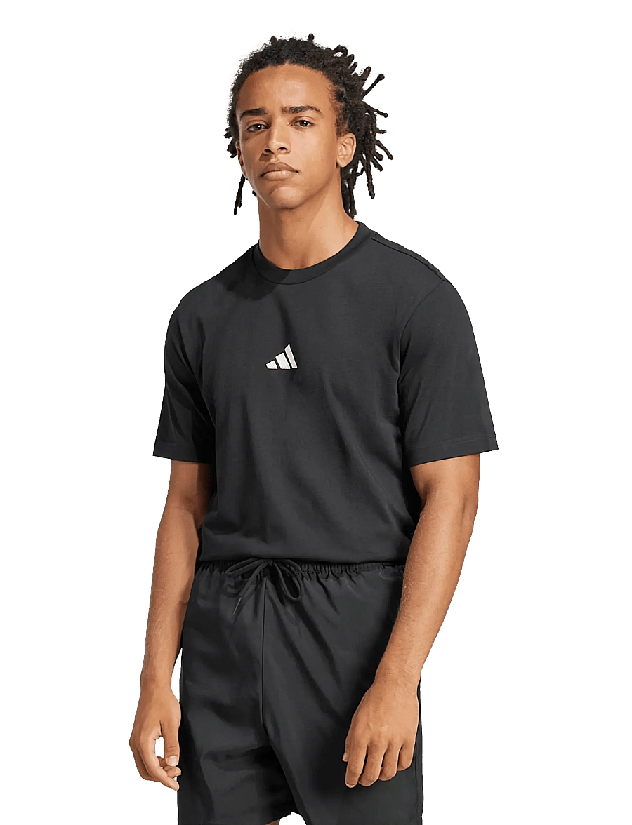 adidas Sportswear - M SL SJ T - palaidinės ir marškinėliai - black/white - 3