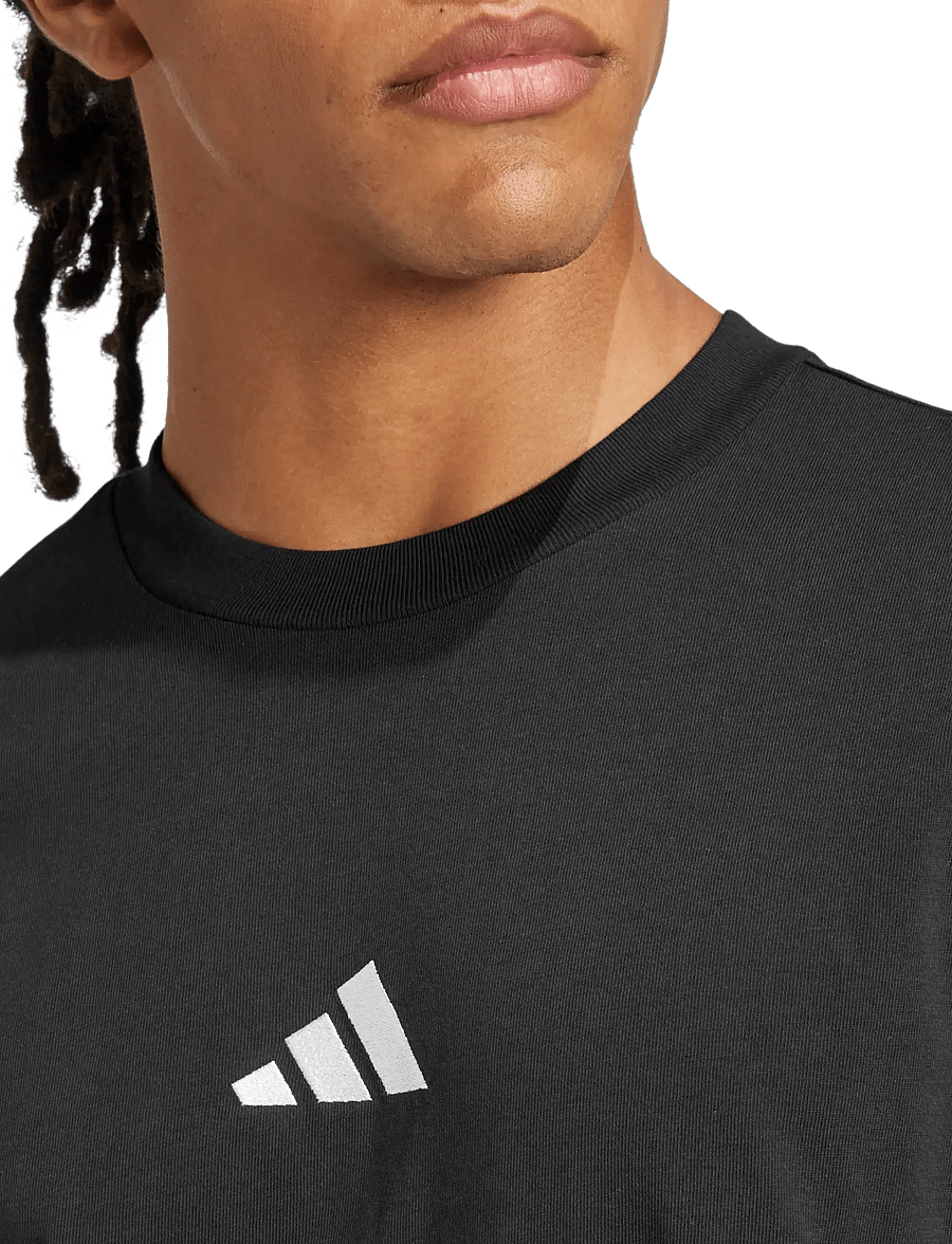 adidas Sportswear - M SL SJ T - palaidinės ir marškinėliai - black/white - 4
