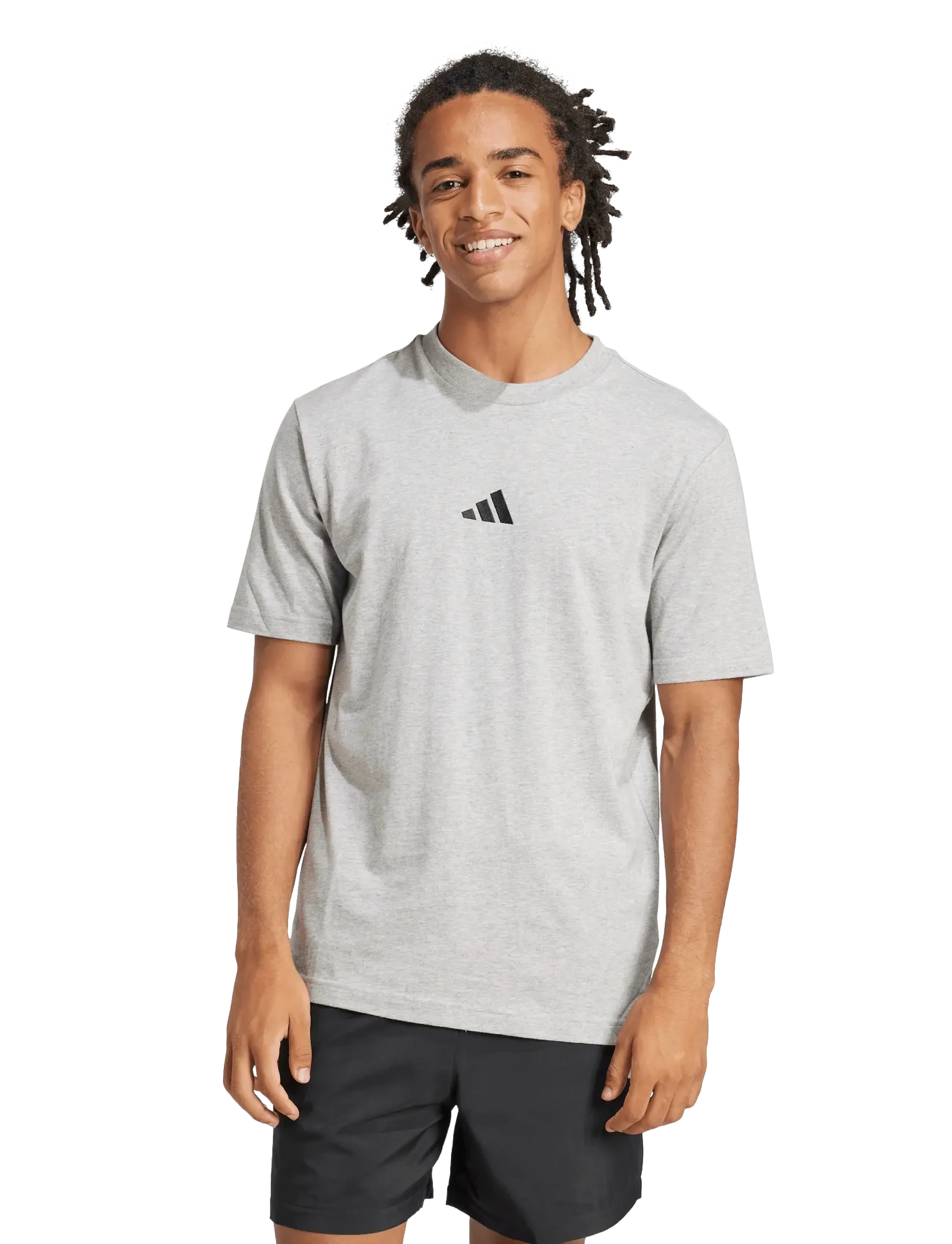 adidas Sportswear - M SL SJ T - t-shirts - mgreyh/black - 3