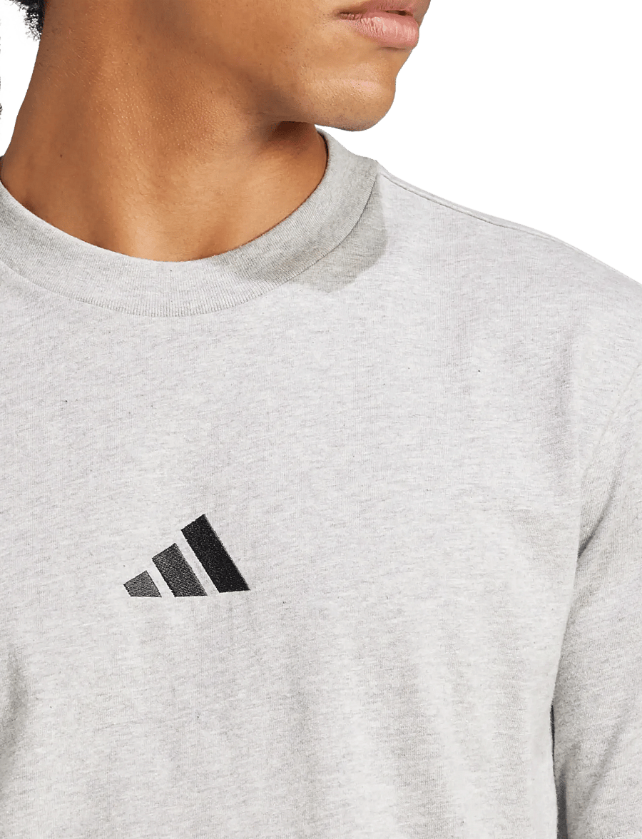 adidas Sportswear - M SL SJ T - oberteile & t-shirts - mgreyh/black - 4