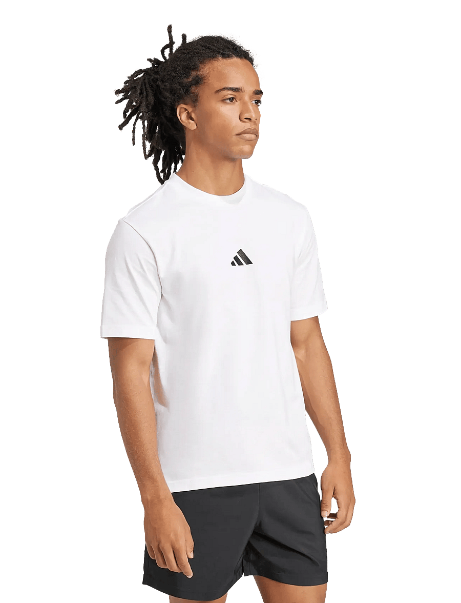 adidas Sportswear - M SL SJ T - koszulki i t-shirty - white/black - 0