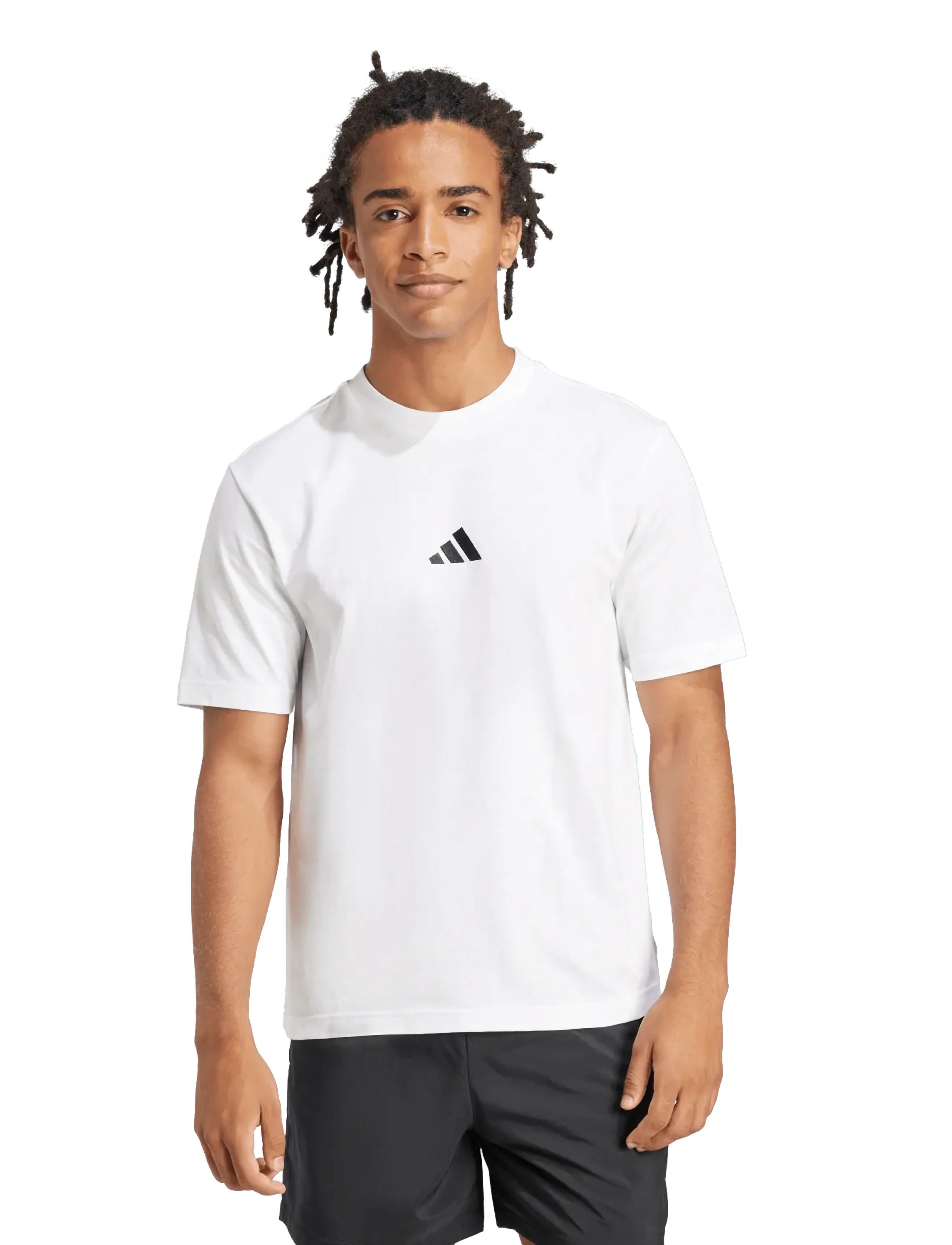 adidas Sportswear - M SL SJ T - t-shirts - white/black - 3
