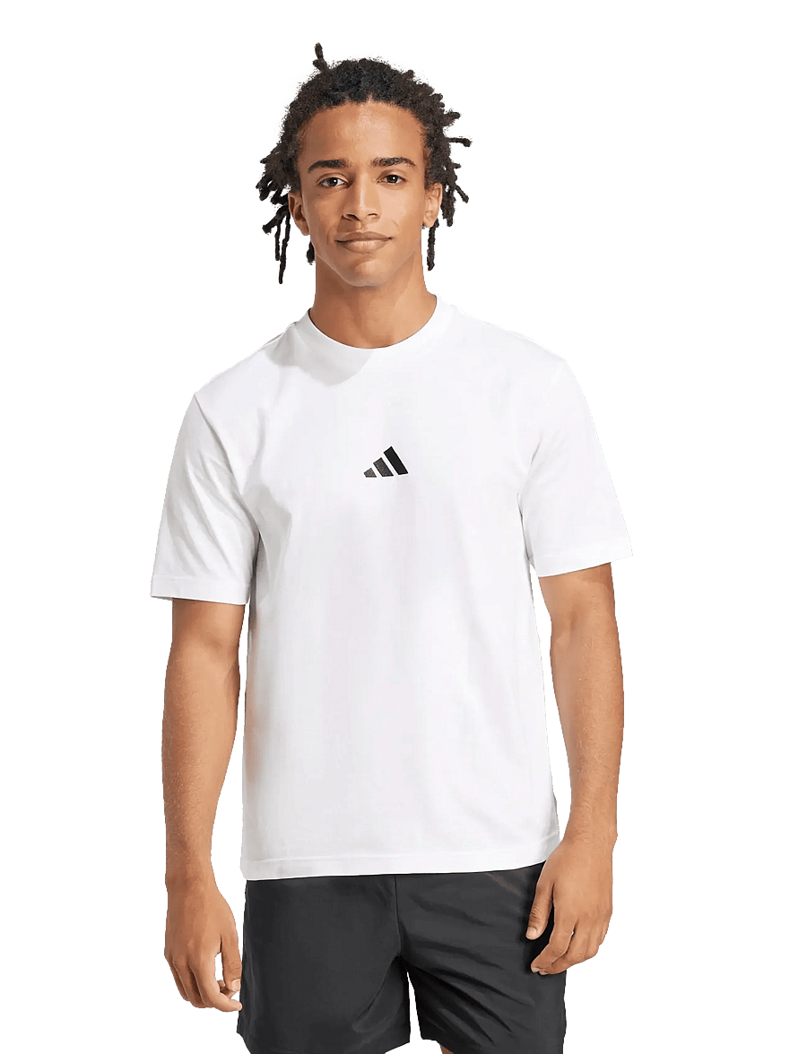 adidas Sportswear - M SL SJ T - koszulki i t-shirty - white/black - 3